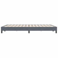 Boxspring zonder matras fluweel donkergrijs 160x220 cm - thumbnail