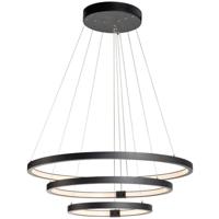 SLV Led hanglampOne Triple 3-rings Ø 80cm dimbaar zwart - 1002913 - thumbnail
