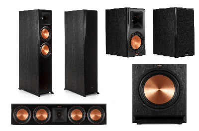 Klipsch: RP-6000F Home Cinema 5.1 Systeem - Zwart Klipsch: RP-6000F Home Cinema 5.1 Systeem - Zwart