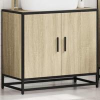 Wastafelkast 65x33x60 cm bewerkt hout sonoma eikenkleurig - thumbnail