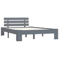 Bedframe massief grenenhout grijs 140x200 cm - thumbnail