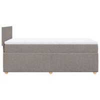 Boxspring met matras stof taupe 120x200 cm - thumbnail