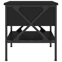 Nachtkastje 40x42x45 cm bewerkt hout zwart - thumbnail