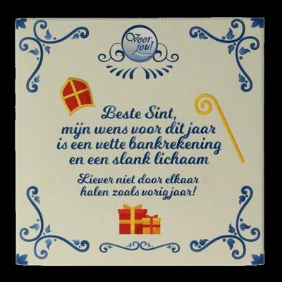 Voor Jou! Wensreep Delftsblauw Sint mijn wens 90 Gram