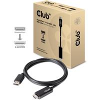 club3D CAC-1082 DisplayPort-kabel DisplayPort / HDMI Adapterkabel DisplayPort-stekker, HDMI-A-stekker 2.00 m Zilver - thumbnail