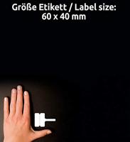 Avery-Zweckform L7950-20 Kabeletiketten 60 x 40 mm Polyester folie Wit 480 stuk(s) Permanent hechtend Laser (zwart/wit), Handschriften - thumbnail