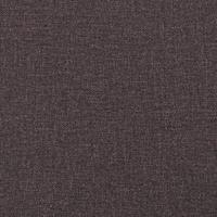 Bankje met rugleuning 120x62x75,5 cm stof donkerbruin - thumbnail
