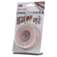 3M Klittenband Om vast te plakken (l x b) 1.25 m x 25 mm Transparant 1 stuk(s) - thumbnail