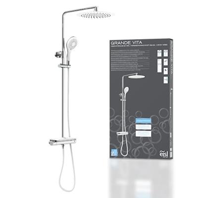 EISL hoofddoucheset met thermostaatkraan grande vita chroomwit