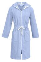 Carl Ross Carl Ross Damesbadjas met Capuchon 36410 Ice Blue/Off White 40/42 - thumbnail