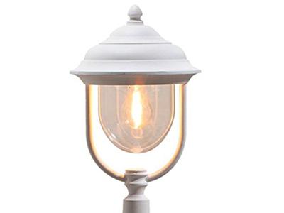 Staande lamp Parma Mezzani wit klassieke tuinverlichting 7225-250 paaltje 118cm