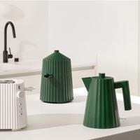 Alessi Waterkoker Plissé - droogkookbeveiliging - Groen - Michele de Lucchi - 1 liter - MDL06/1 GR - thumbnail