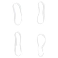 Haarelastiekjes paard 2500 st silicone wit - thumbnail