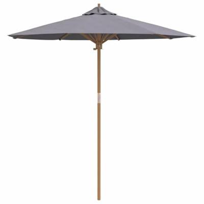VidaXL Tuinparasol donkergrijs ø 270 x 260 cm bamboe VidaXL Tuinparasol donkergrijs ø 270 x 260 cm bamboe