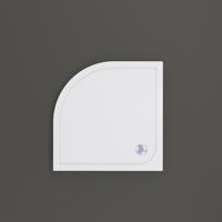 Douchebak BWS Ailah Kwartrond Acryl 80x80 cm Zelfdragend Inclusief Plint Wit Boss & Wessing - thumbnail