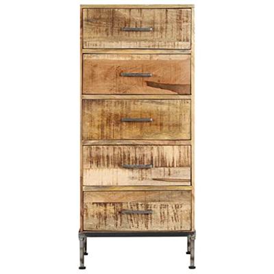 Ladekast 45x35x106 cm massief mangohout