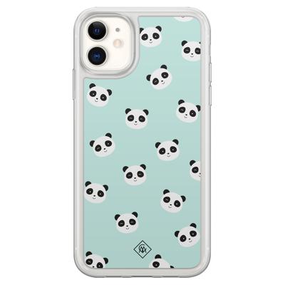 iPhone 11 hybride hoesje - Panda print iPhone 11 hybride hoesje - Panda print
