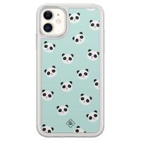 iPhone 11 hybride hoesje - Panda print - thumbnail