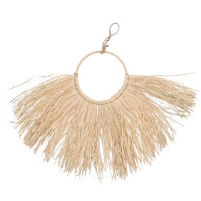 Daan Kromhout Wanddecoratie raffia boho naturel 62 cm | 10 stuks