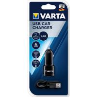 Varta Car Charger 2xUSB USB-oplader 17 W 2x USB-A Zwart Auto - thumbnail