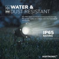 Set van 6 Sydney LED prikspots - Dimbaar - Kantelbaar - GU10 4 Watt 345 Lumen - 6500K daglicht wit - IP64 Waterdicht - Zwart - thumbnail