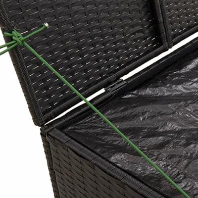 Tuinbox 291 L poly rattan zwart Tuinbox 291 L poly rattan zwart