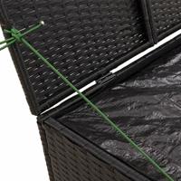 Tuinbox 291 L poly rattan zwart - thumbnail