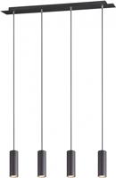 Trio HanglampMarley 4-lichts mat zwart - 312400432 - thumbnail
