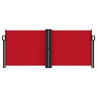 VidaXL Windscherm uittrekbaar 100x1000 cm rood - thumbnail