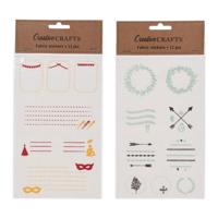Textiel Stickers, 9st. - thumbnail