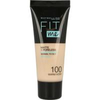 Maybelline - Fit Me Matte + Poreless Foundation - 100 Warm Ivory - thumbnail