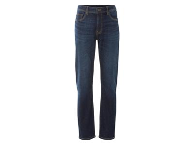 LIVERGY Heren jeans - slim fit (52 (36/32), Donkerblauw)