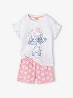 Pyjamashorty meisjes katoen LILO & STITCH snoepjesroze - thumbnail