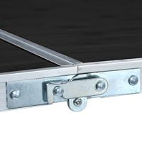 Campingtafel inklapbaar 180x60 cm aluminium grijs - thumbnail