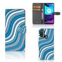 Motorola Moto E20 | E30 | E40 | Telefoon Hoesje | Waves Blue - thumbnail
