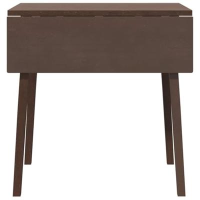 Eettafel bruin massief hout rubber Eettafel bruin massief hout rubber