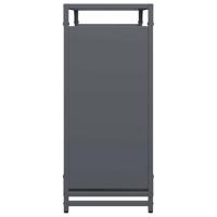 Brandhoutrek 90x28x65 cm koudgewalst staal antracietkleurig - thumbnail