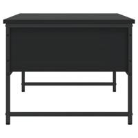 Salontafel 101x49x39,5 cm bewerkt hout zwart - thumbnail