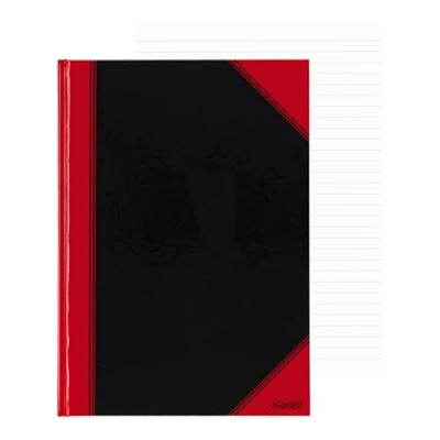 Notitieboek bantex zwart/rood a4 lijn 70gr 96vel | 6 stuks