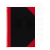 Notitieboek Bantex zwart/rood A4 lijn 70gr 96vel | 6 stuks - thumbnail