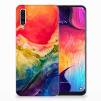 Smartphone hoesje Samsung Galaxy A50 Watercolor Dark - thumbnail