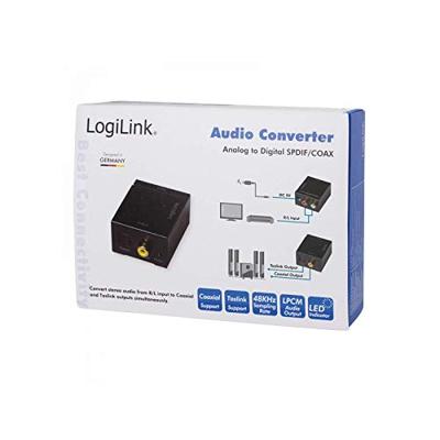 LogiLink CA0102 neu Toslink / Cinch Audio Adapter Zwart - thumbnail