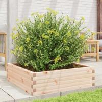 VidaXL Plantenbak 80x80x23 cm massief grenenhout - thumbnail