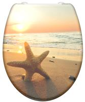 SCHÜTTE toiletbril met soft-close sea star duroplast met print - thumbnail