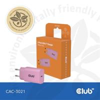Club3D CAC-3021 USB-C® oplader, 30 watt, 2 stuks, roze - thumbnail