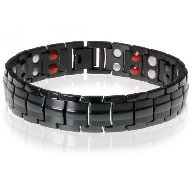 Mendes magnetische armband Edelstaal Zwart Mendes magnetische armband Edelstaal Zwart