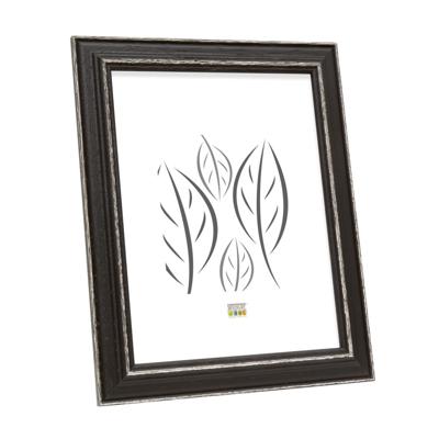 Deknudt Fotokader zwart met naturelkleurig accent 15x20 S221F2