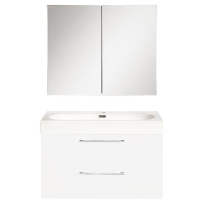 Differnz Somero badmeubel set met spiegelkast FSC 60 cm hoogglans wit