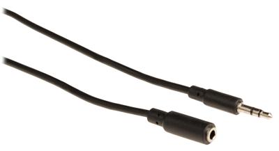Valueline VLAP22050B20 Jack Stereo Audio Verlengkabel 3,5 mm Mannelijk - 3,5 mm Vrouwelijk 2,00 M Zwart