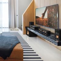 Klipsch: R-50PM Draadloze Boekenplank speakers - 2 stuks - Zwart - thumbnail